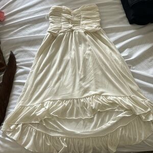 Brand and Label White Strapless Dress